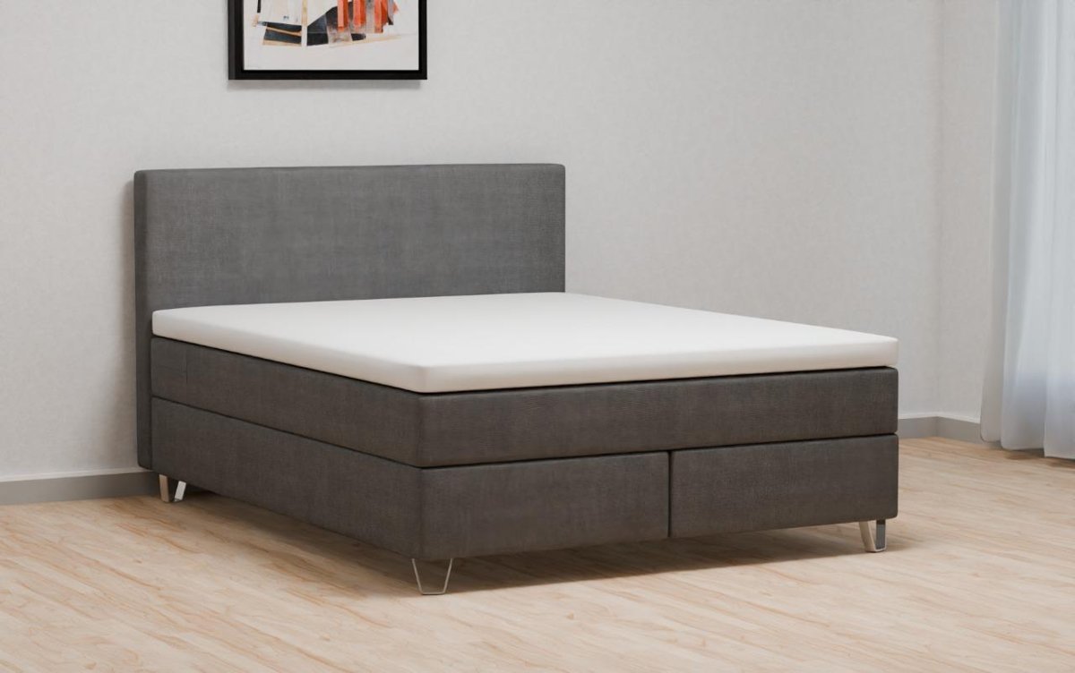 3D render of a wider grey bed variant